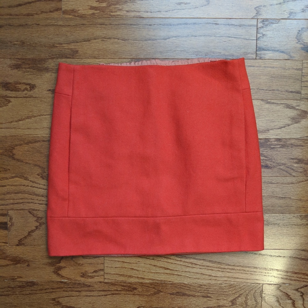 J. Crew Factory Wool Mini Skirt with Pockets Sz 0